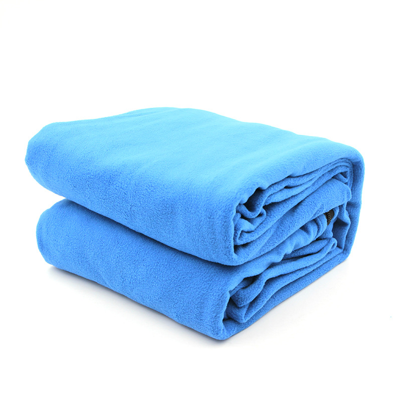 Sac de couchage en polaire pour l&#39;extérieur, sac de couchage de Camping, drap doublure, sac de randonnée, couverture, tente ultralégère, lit, voyage, randonnée: Blue