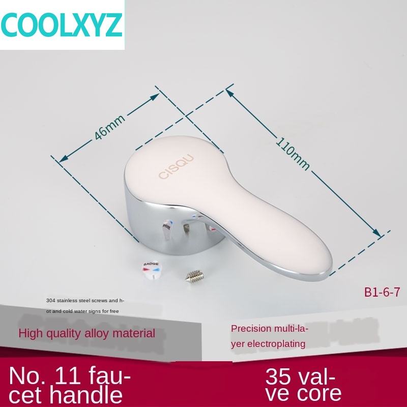 Kraan Handvat Handvat Schotel Wastafel Douche Schakelaar Wijzerplaat Warm En Koud Water 25 35 40 Spool Reparatie Onderdelen: Paars