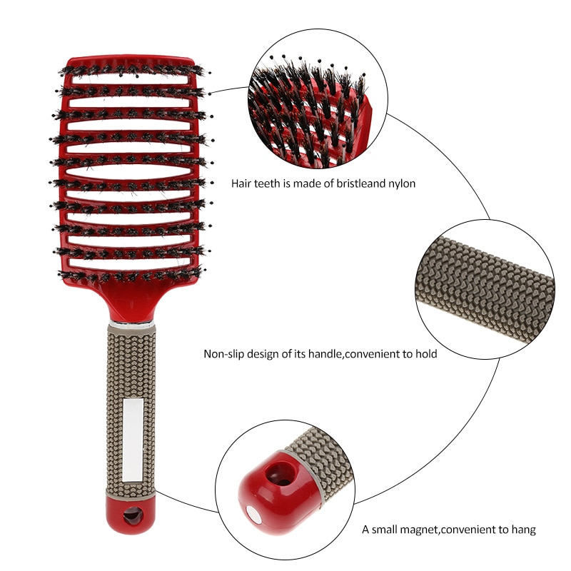 Brushy Hairbrush Women Wet Comb Hair Brush Tools Comb Hairdresser Hairdressing Brush for Hair Massage Hair Brush