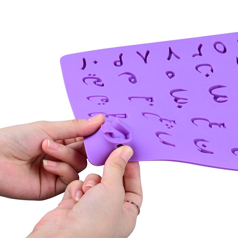 Arabische alfabet siliconen mal fondant chocolade letters mal taart suiker ambacht bakvorm taart decoratie gereedschap