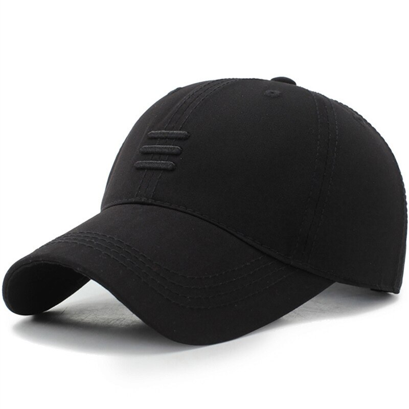 [NORTHWOOD] Mens Baseball Kappen Baumwolle Sommer Kappe Für Frauen Knochen Gorras Schwarz Vati Hüte Casquette Snpback: Schwarz