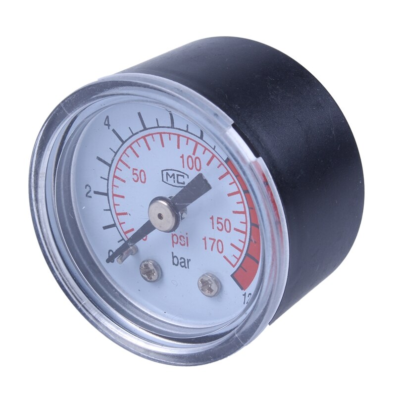 0-12 bar 0-170 psi 10mm tråde gas luftpumpe manometer kompressor manometer