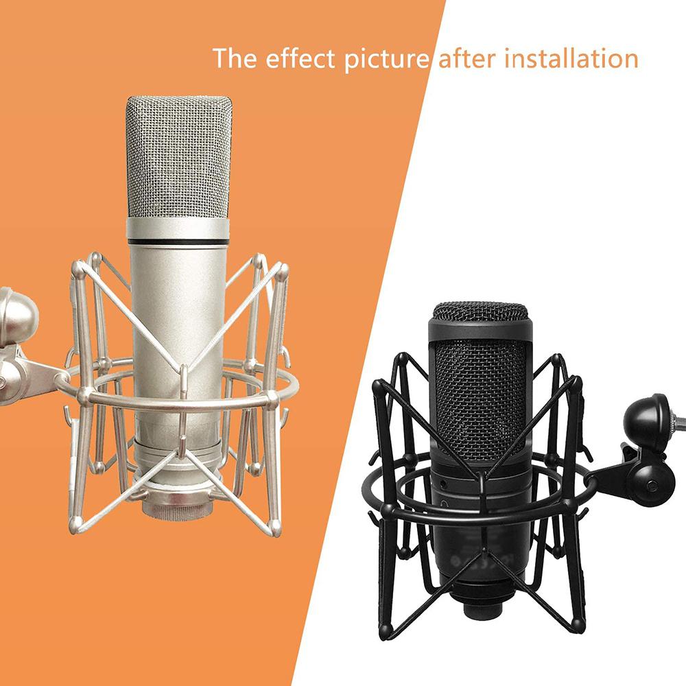 Universal Suport Microphone Shock Mount Holder Studio Recording Mic Stand Metal Bracket Pod Hqd Microphone stand