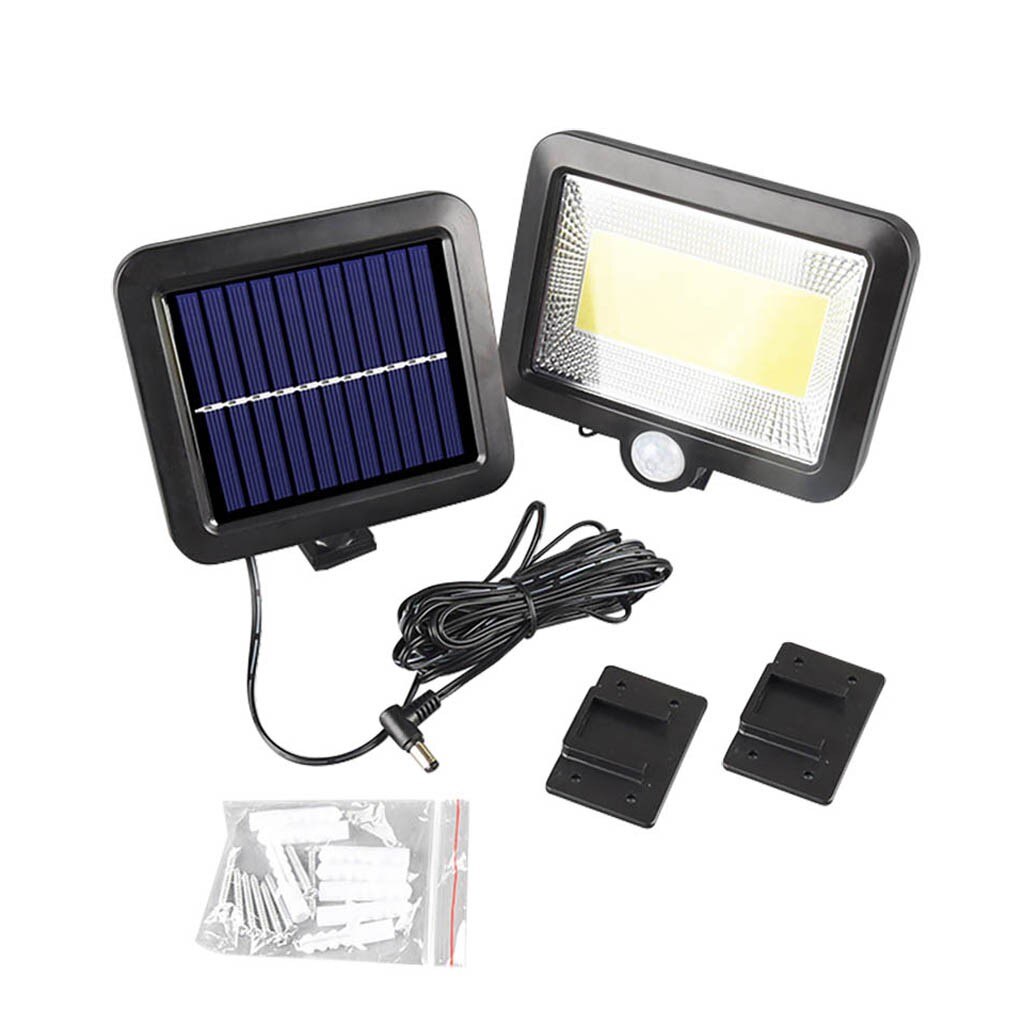 COB 100 LED Solar Power Motion Sensor Outdoor Garden Light Security Lamp Spotlight Sunlight Street Light 3.2