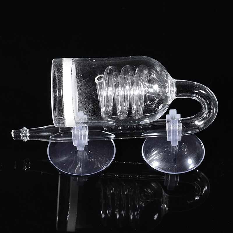 1 PC 3.5*8.5cm Aquarium Glass CO2 Diffuser U-shape Plants Tank Atomizer Solenoid Regulator Moss CO2 Atomizer