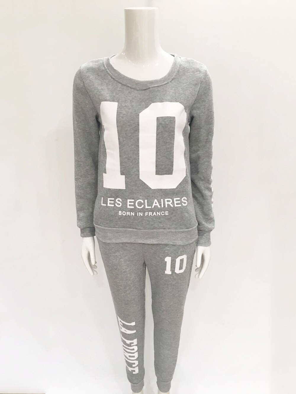 Number 10 01 Suit Set Women Tracksuit Two-piece Style Outfit Sweatshirt Sport Wear