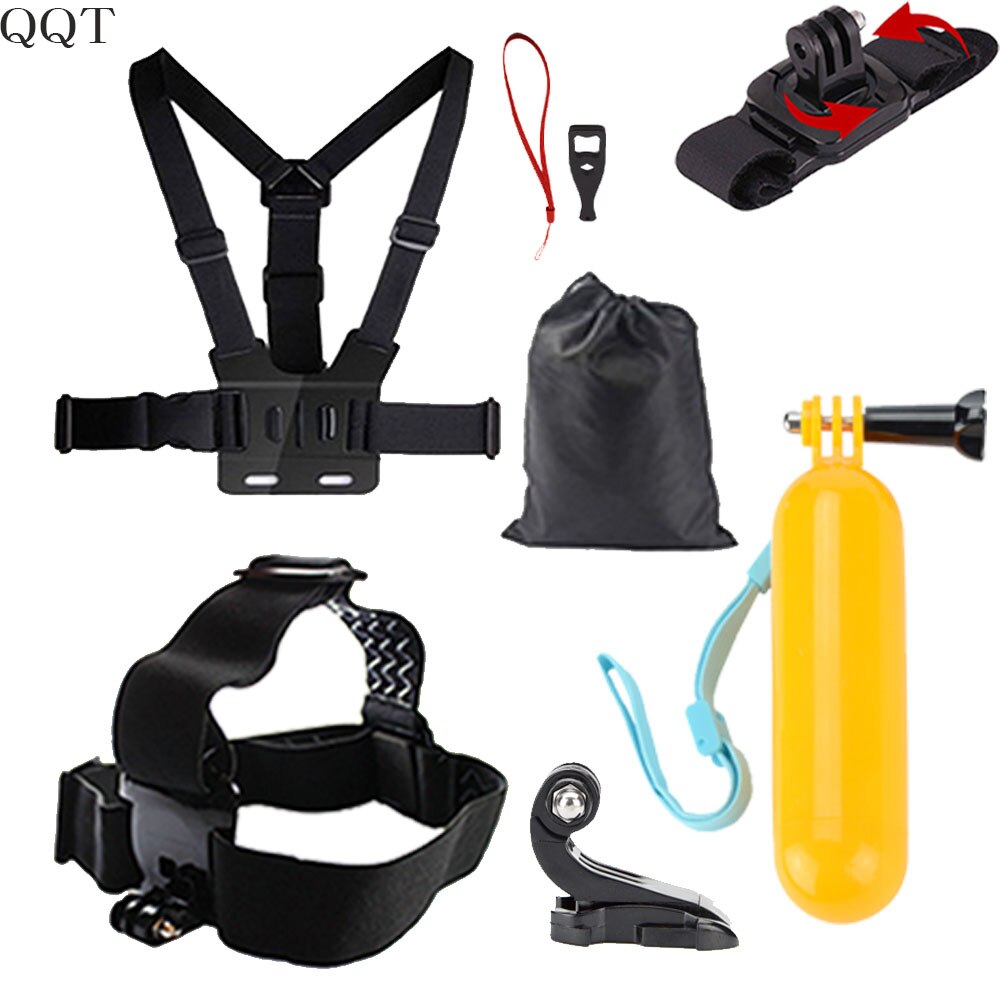 QQT para GoPro Hero 7 6 5 4 accesorios Set gopro 7 sesión SJCAM Millet deportes cámara gopro accesorios de montaje