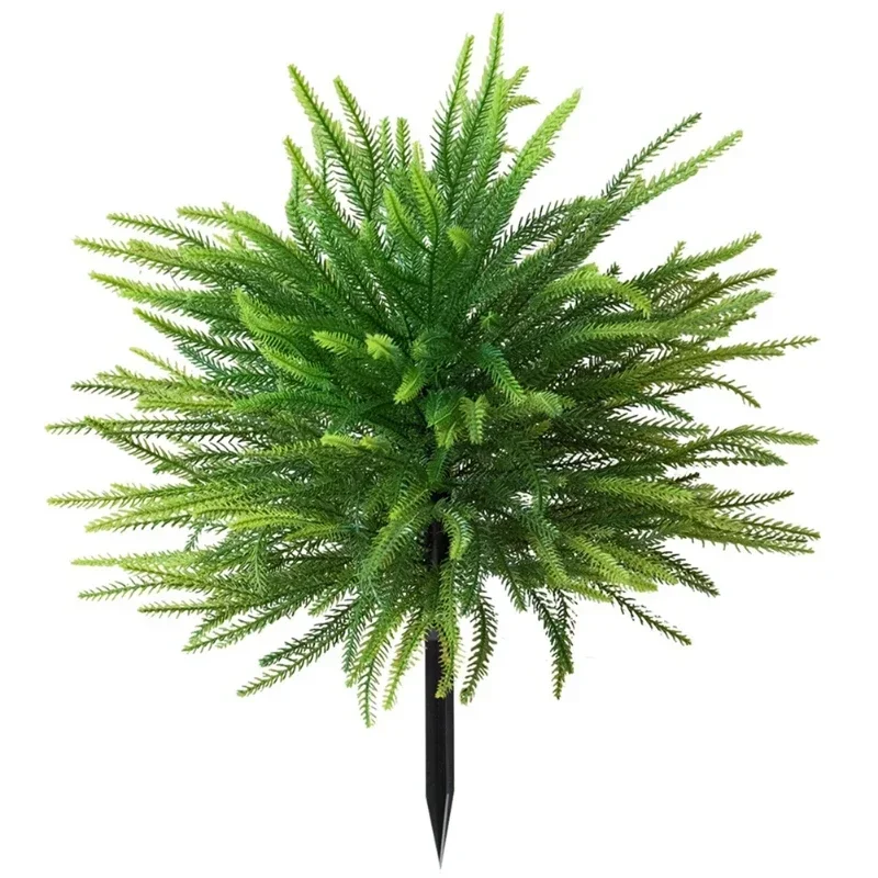 1Pc 8-Branch Artificial Pine Topiary Tree Outdoor Garden Ground Plug Decor