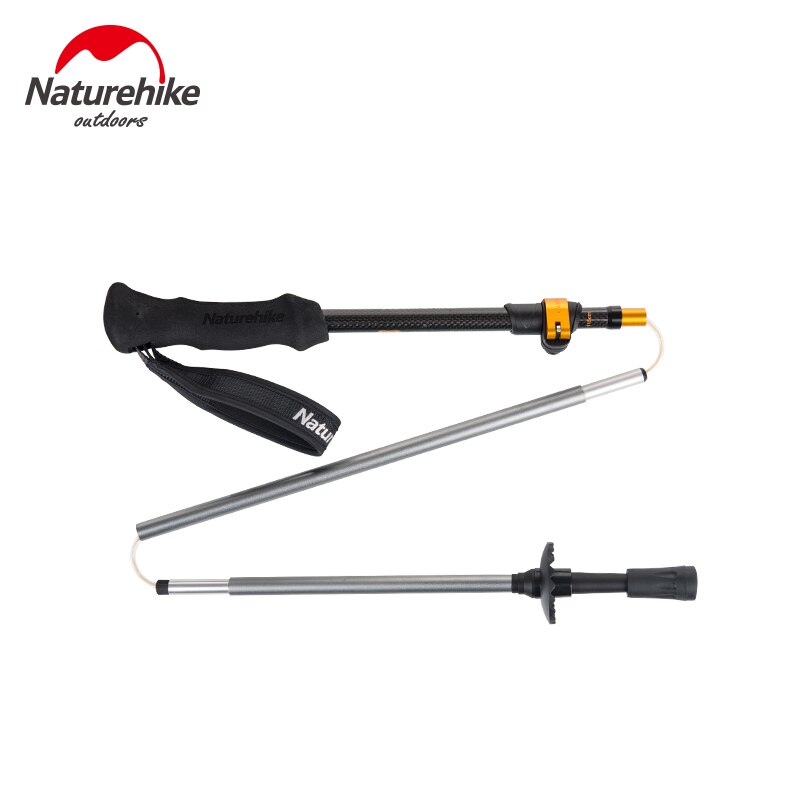 Naturehike Walking Stick Folding Ultraligh Portable Telescopic Hiking Stick Straight Handle Trekking Pole Climb Stick NH17D005-D