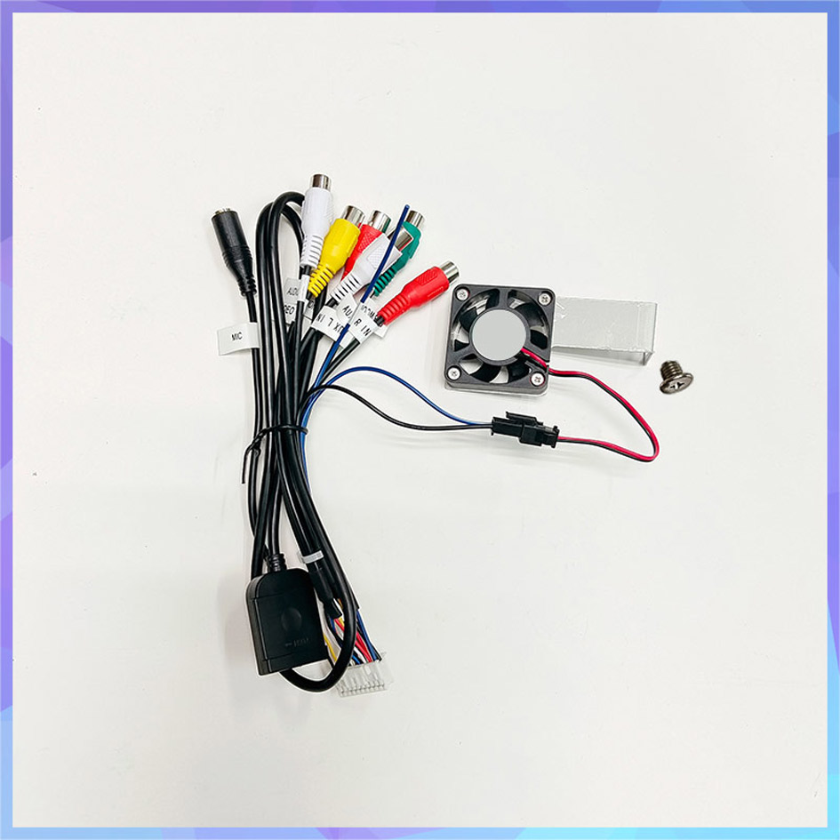 Ventilador de refrigeración de Radio de coche Universal para reproductor de Radio Android, sistema de refrigeración, radiador de Host eléctrico, refrigeración rápida: Gris