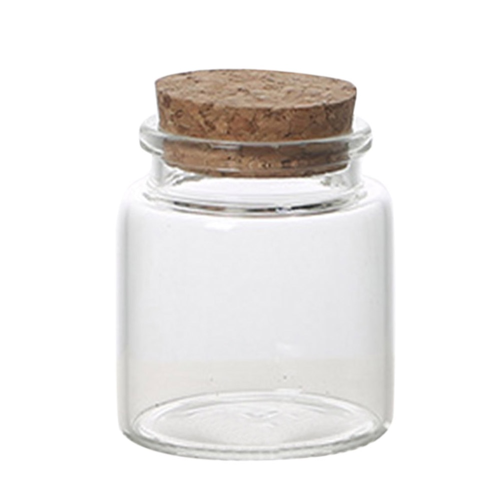 3 stk. 50/60/90/100/120/150ml gennemsigtige korkpropper glasflasker, hætteglas