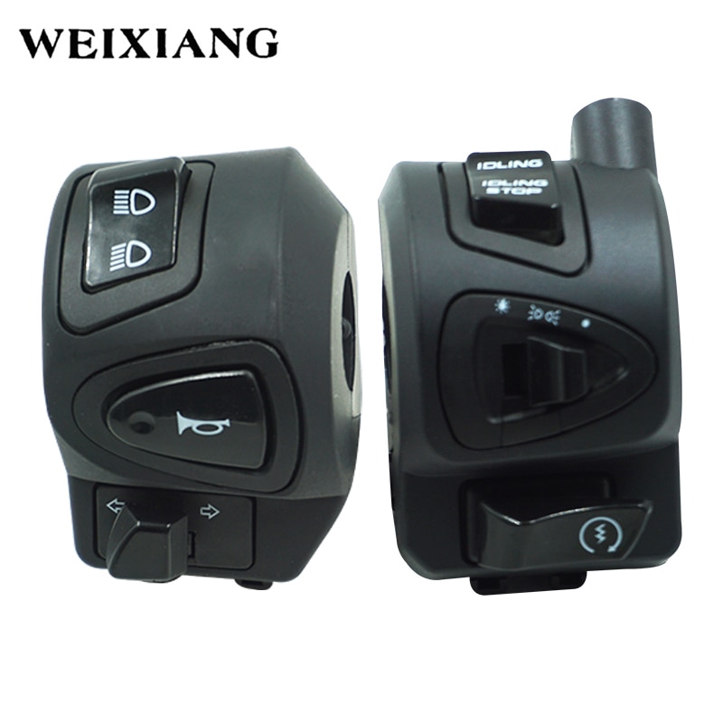 7/8 "22mm Motorrad Griff Bar Schalter Horn Blinker Scheinwerfer Nebel Licht Start Stop Lenker Controller Schalter