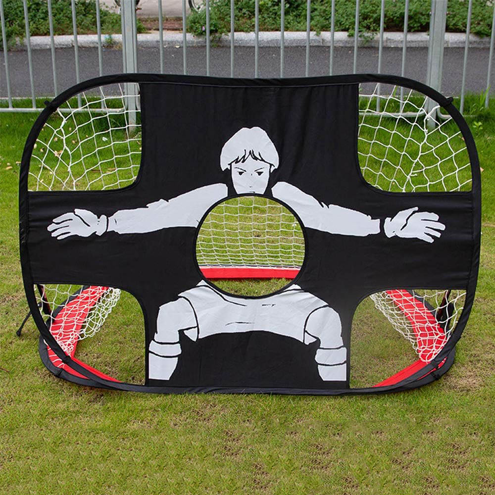 Nylon Voetbaldoel Net Opvouwbaar Voetbaldoel Volwassenen Voetbal Doelnet Voor Speeltuin Achtertuin Indoor Buiten: WHITE