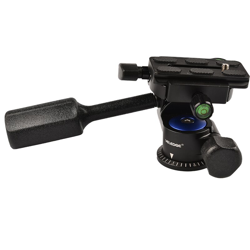 Vlogmagic 2-Way Vloeistof Pan Tilt Camera Gimbal Head Voor Statief Monopod Dslr Mirrorless Camera 'S