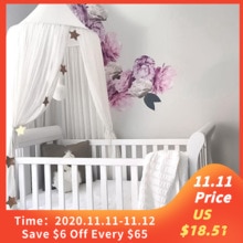 Børneseng myggenet hængende telt baby seng krybbe baldakin tyl gardiner til soveværelse lege hus telt til børn børneværelse