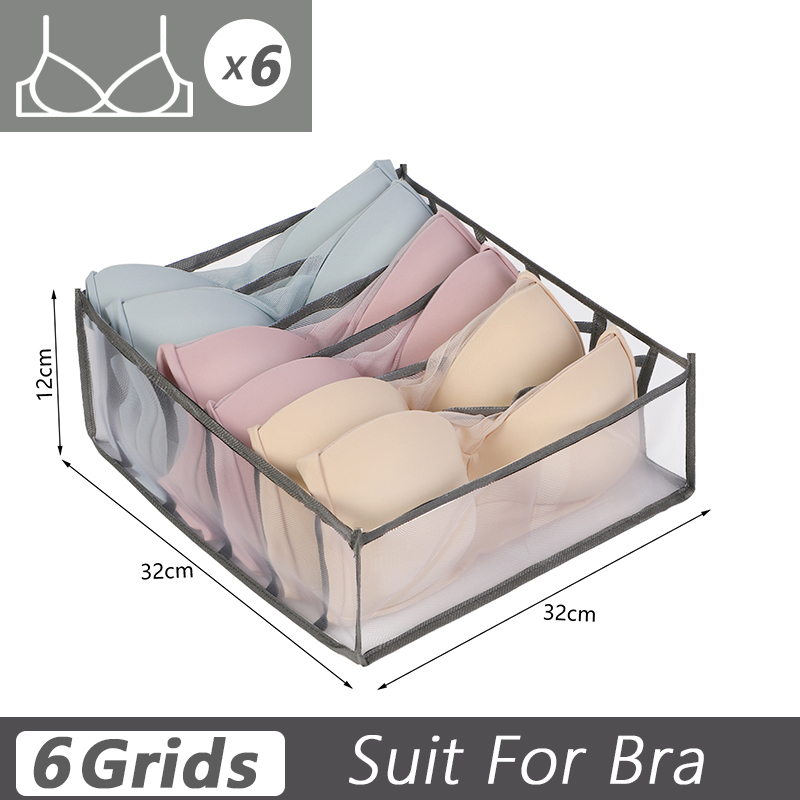 Sokken Organizer Ondergoed Bh Opbergdoos Kast Lade Organizer Voor Kleding Stropdassen Garderobe Organizer Kast Separator: Beige