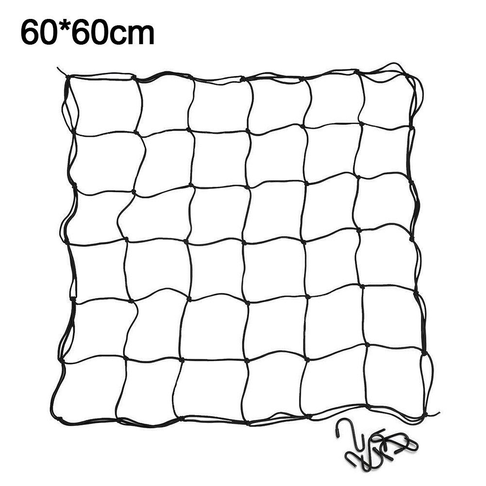 Garden Supplies Flexible Trellis Netting Vegetable Home Fence Grow Tent Elastic Bean Plant Climbing 8 Hooks: 60X60cm