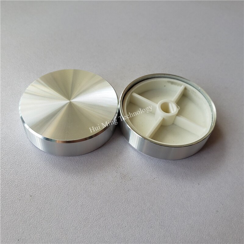 8 Uds perilla de plástico de aluminio perilla de potenciómetro suave 40*10*6mm potenciómetro cap interruptor de picaporte de coche cap Encoder