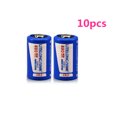Original high power 880mah Cr2 3V LiFePO4 rechargeable lithium battery rangefinder camera battery: 10pcs battery