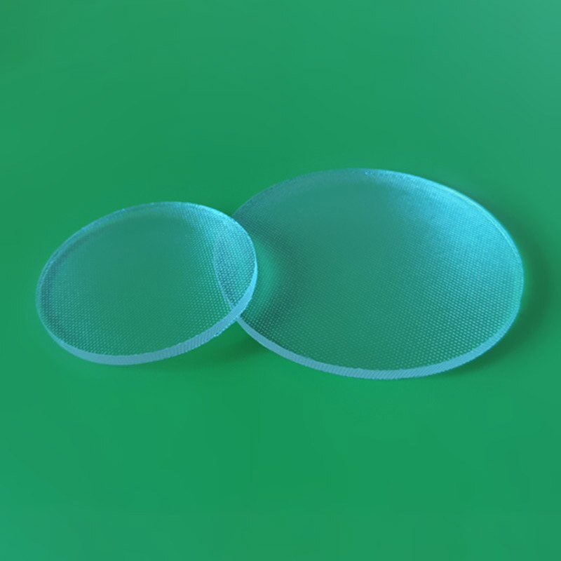 Anti-glare glare cloth pattern glass sheet LED high transparency optical glass plate flat transparent downlight disc