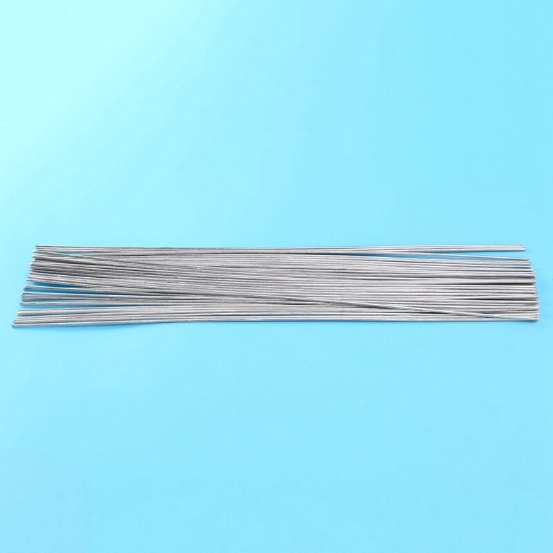 50Pcs Universal Welding Rods Copper Aluminum Iron Stainless Steel Fux Cored Welding Rod Weld Wire Electrode 33Cmx1.6Mm