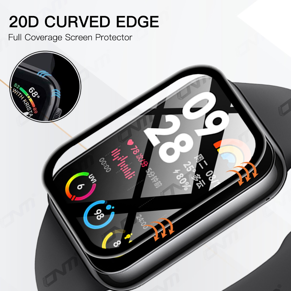 20D Screen Protector for Xiaomi Mi Band 8 Pro Flexible Soft Protective Film for Mi Band8 Pro Full Coverage Film Not Glass