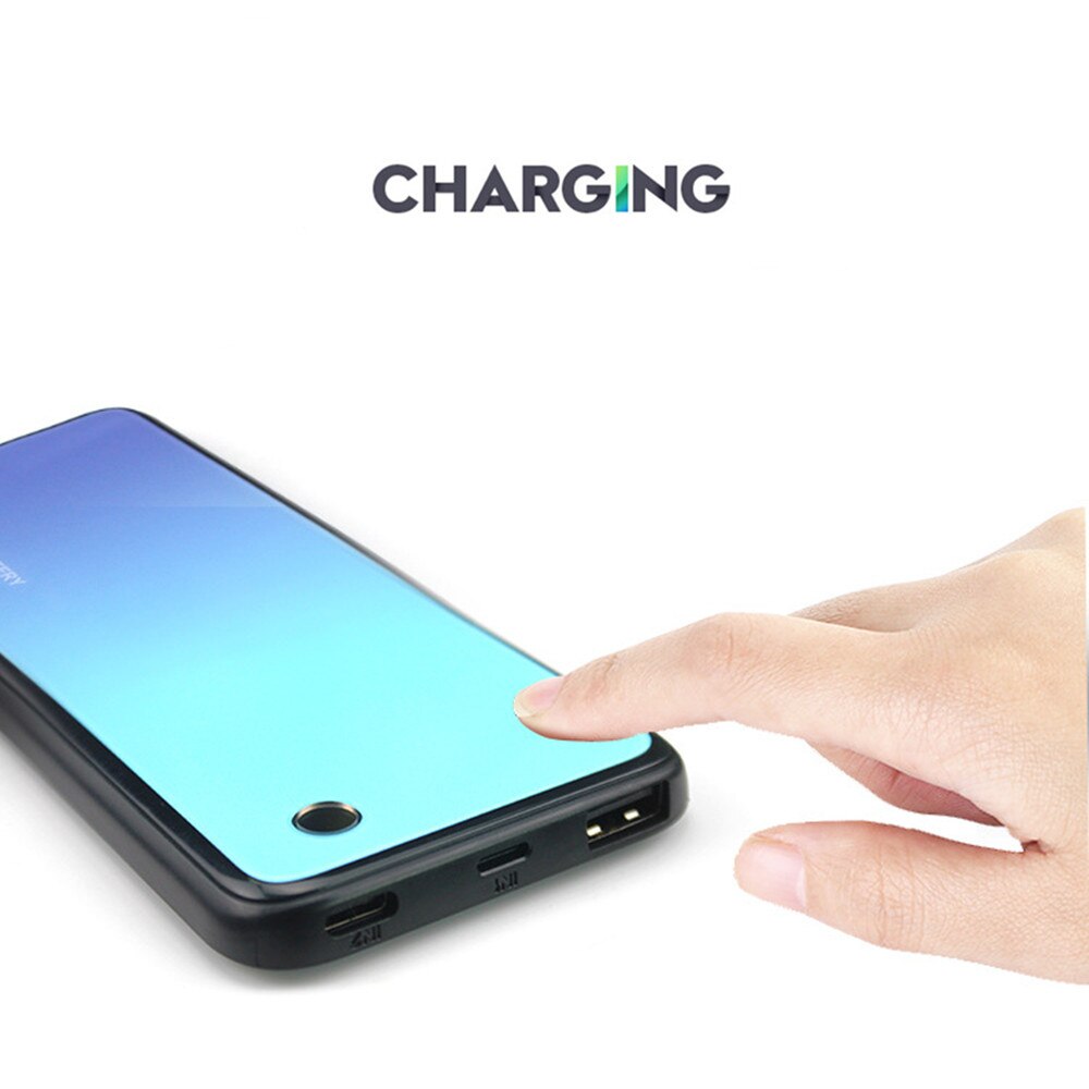 Hstnbveo batteriopladeretuier til samsung galaxy  s10 plus  s10e powerbank etui trådløs opladning magnetisk batteritaske til  s10