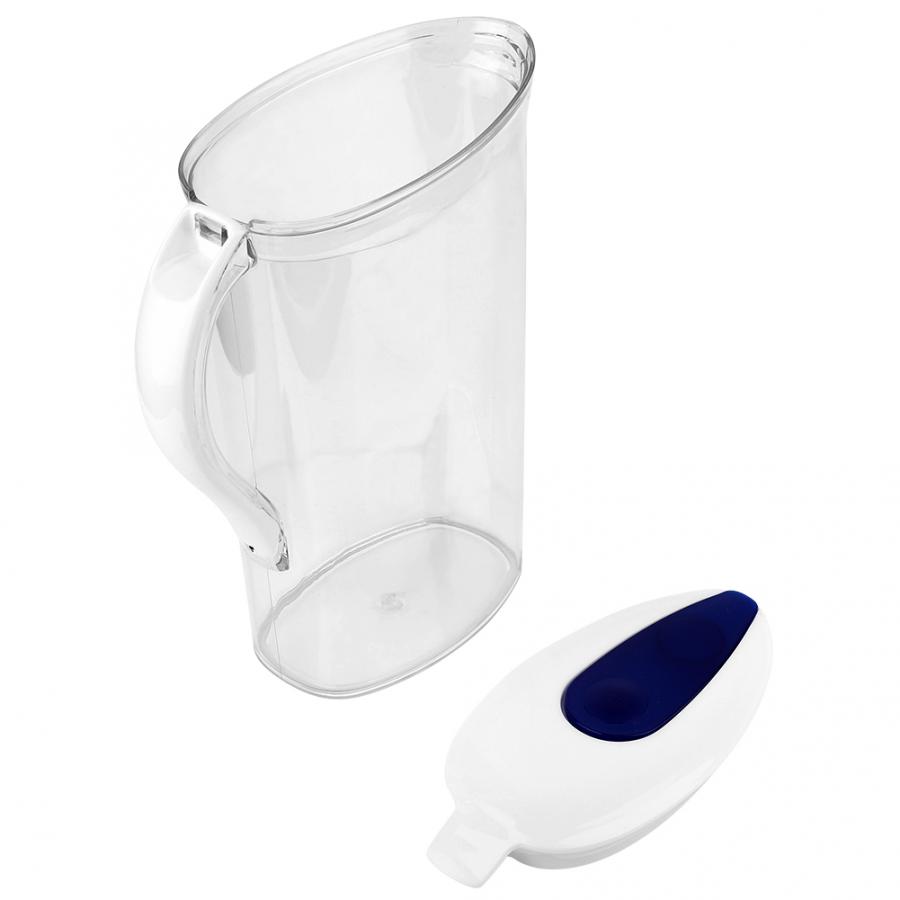 Bouilloire plastique transparente grande capacité | Pots à eau, bouilloires de 2,1l de grande capacité, carafe d'eau froide et chaude avec couvercle, bouilloire à jus à usage domestique