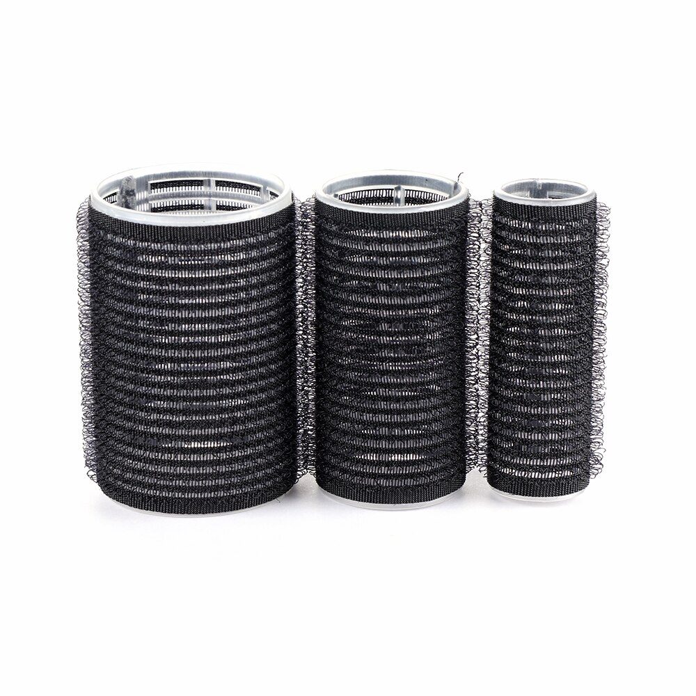 Hair Curler DIY Hair Tools Black Large Self Grip Hair Rollers Pro Salon Hairdressing Curlers Multi Size Styl