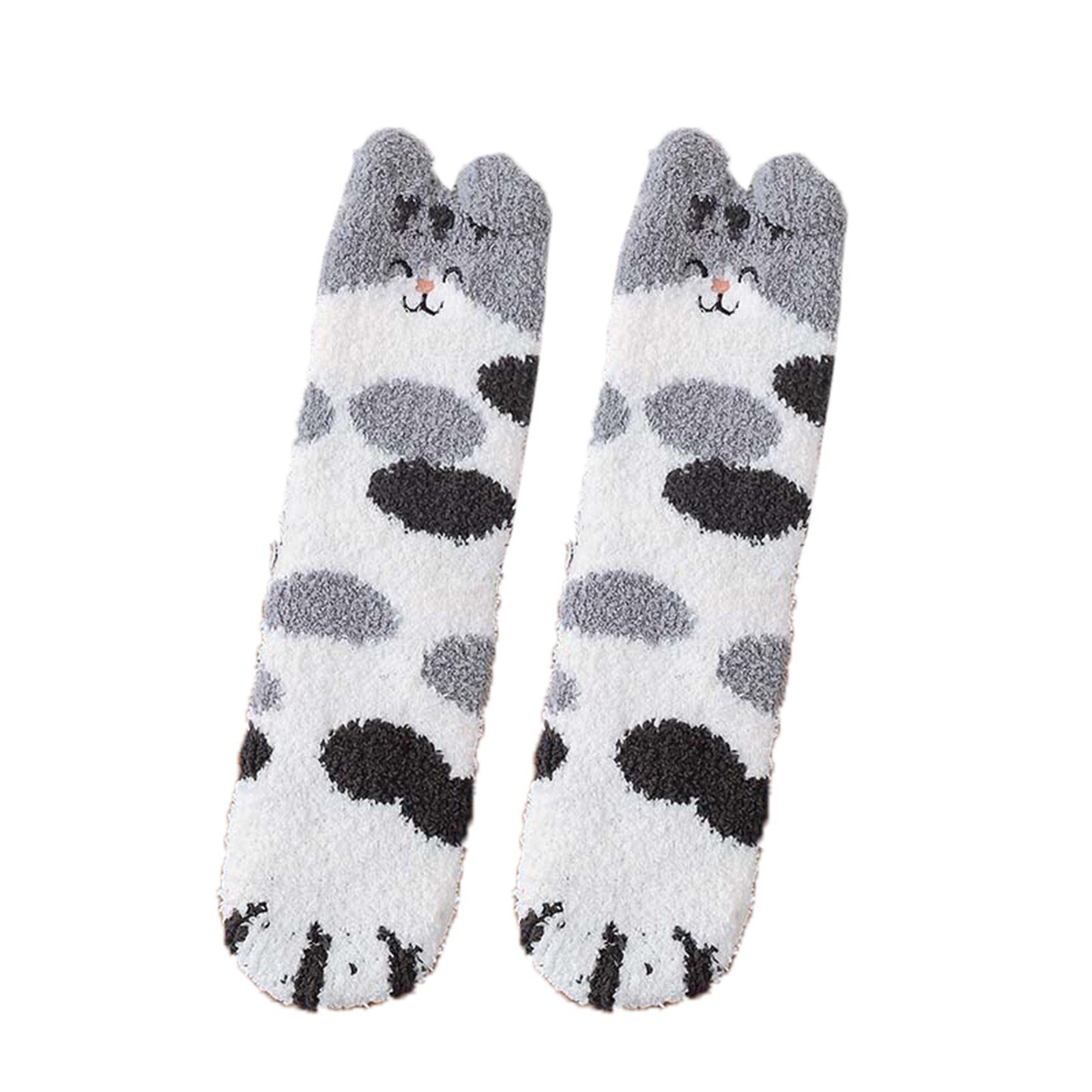 Bencailor 2 Paar Winter Schenkel Strümpfe Gestrickte Overknee Socke