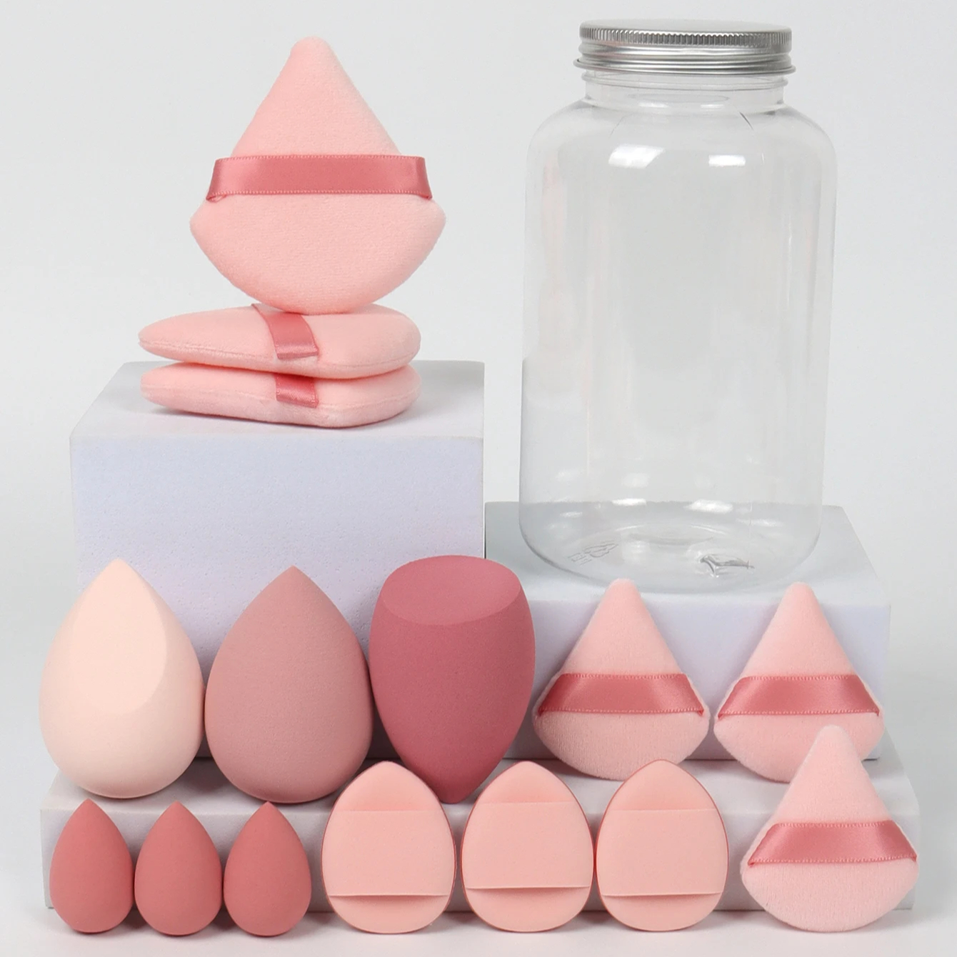 12/15Stck machen-hoch Schwamm Kosmetik Puff Stiftung Schwämme Rührgerät Schönheit Ei Pulver Puffs Frauen machen-hoch ZubehörMake-hoch-Werkzeug