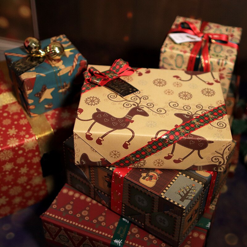 Papier d'emballage de noël en papier Kraft Origami, décoration de mariage, pour emballage de , artisanat,