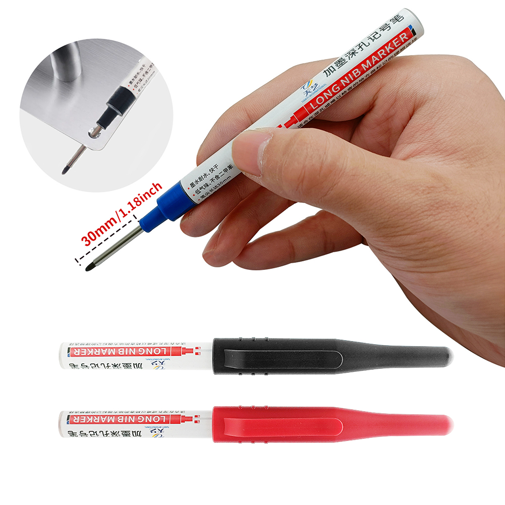 3pcs/set Drawing Tool Long Nib Accessories Multipurpose Construction Auto Deep Hole Home Mechanical Carpenter Pencil Woodworking