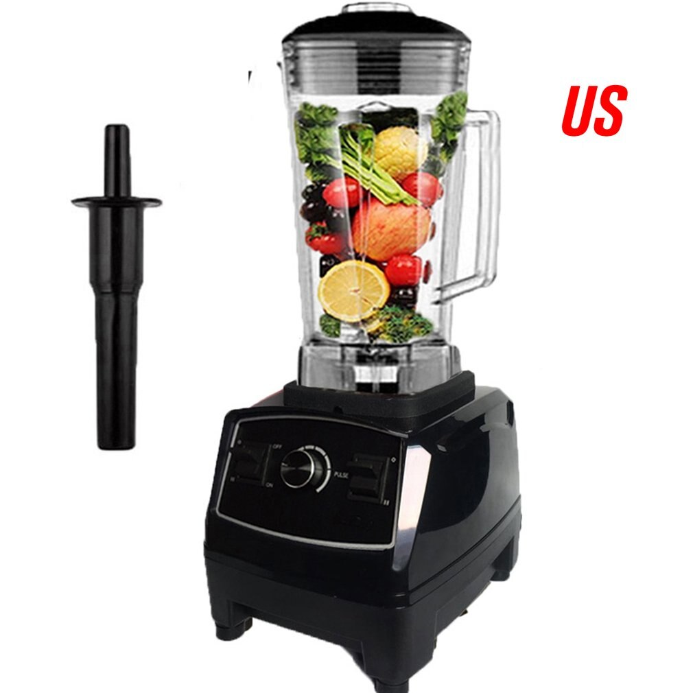 2200W 2L Home Smoothies Power Blender Food Mixer Juicer Food Fruit Processor Smoothie Maker Cooking Machine: black / US Plug