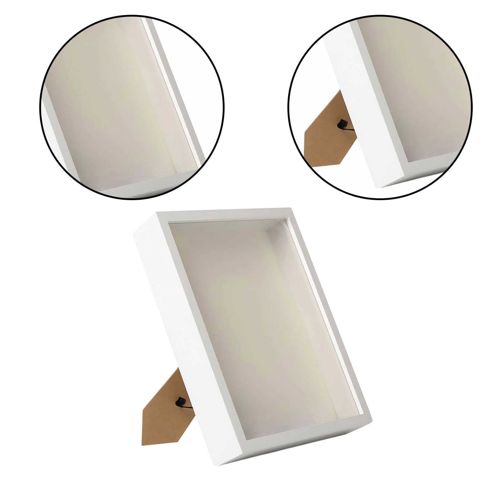 3D Foto rahmen Holz DIY Schatten Kasten Rahmen getrocknete Blume Vitrine für Blumen Eintrittskarten Dekor Bilderrahmen tief füllbare Rahmen