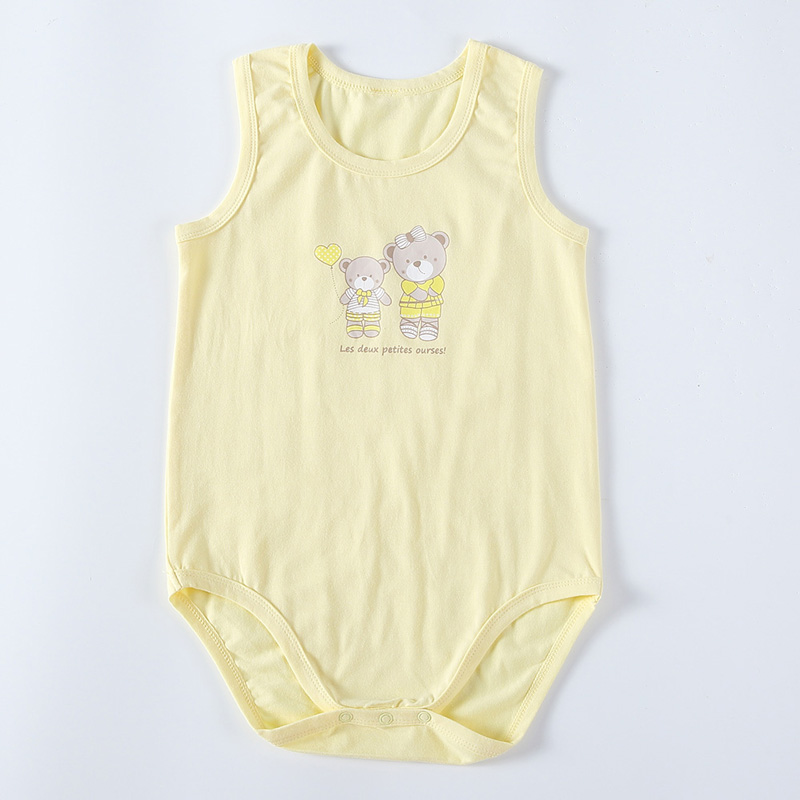 Kinderen kleding bodysuit vestidos jongens en meisjes kleding pyjama kinderen zomer mouwloos katoenen jumpsuit strepen multi-kleuren