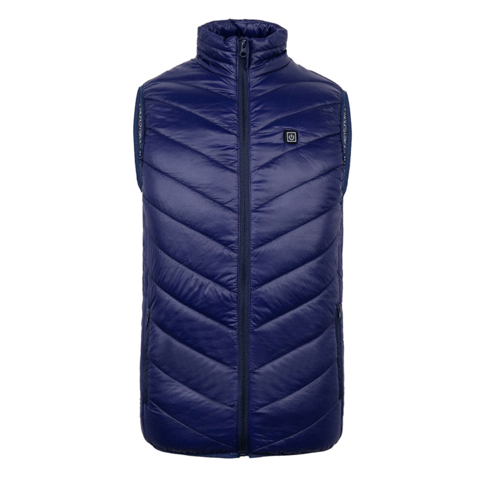 Chaleco calentador eléctrico inteligente con cremallera para hombre y mujer, chaleco eléctrico calentador con carga USB ajustable, lavable, al aire libre para senderismo, Invierno