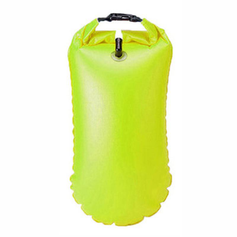 Pvc svømning livreddende bøjer poser svømning bøje sikkerhed flyde luft tør taske båd flyde svømning oppustelige flydende taske: 15l gule