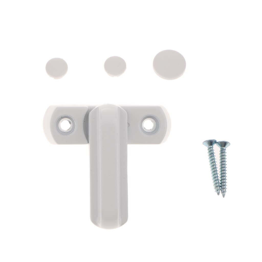 fityle Plastic T-lock Child Safe Security Window Door Sash Lock Safety Handle Latch