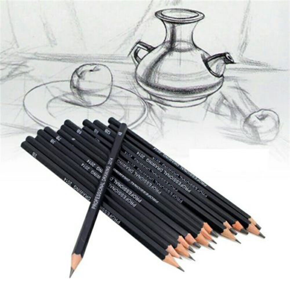 14Pcs/box Sketch Pencil Paper Drawing Pencil Set Stationery Art School Supply school office writing Pencil