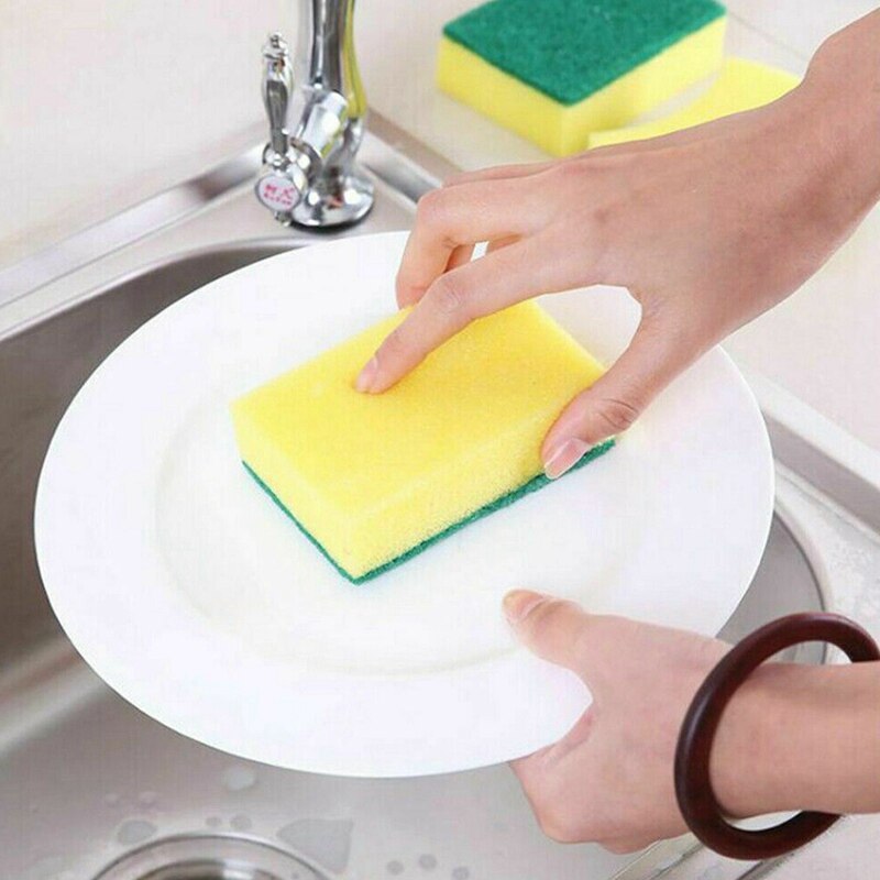 Kitchen Scrubbing Liquid Detergent Dispenser With Sponge Box Press-type Liquid Box Scouring Pad Dishwashing Soap Dispenser