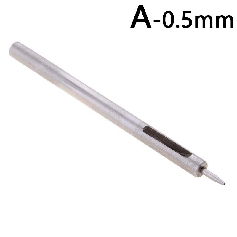 1PC Round Hollow Punch Leather Craft Punch Tool Hollow Hole Punch Cutter Tool for Watch Bands Belts Canvas Paper 0.5-5.5mm: A