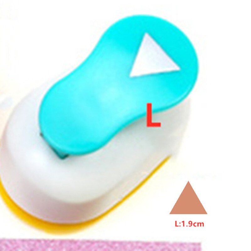 Poinçon artisanal en forme de Triangle de 1.4 à 6.1cm, coupe-papier, pour école, Scrapbooking, poinçon de trou, gaufreur,