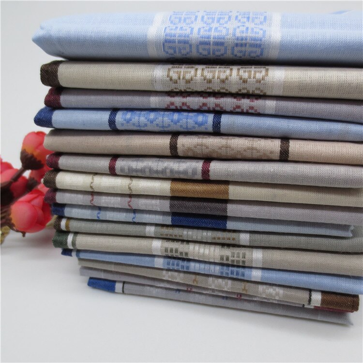 Mouchoir de poche en coton imprimé pour homme, mouchoir de poche carré à rayures, 6 pièces, 43cm