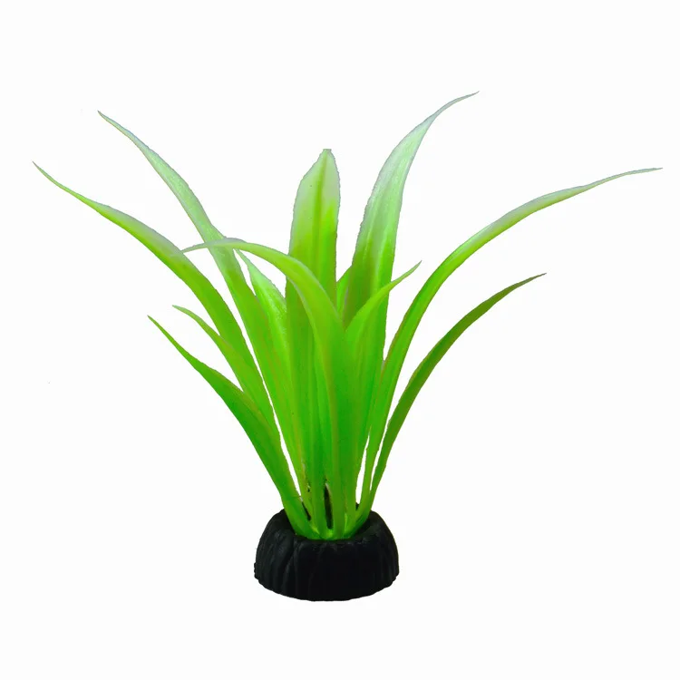 Aquário artificial decorativo pvc plantas aquáticas simulação água ervas daninhas ornamento tanque de peixes grama decoração acessórios: Luar de Prata