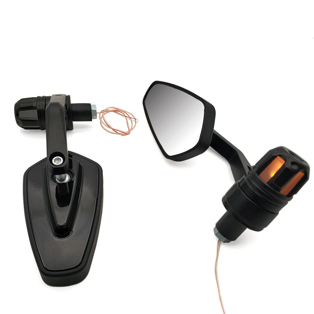 For Yamaha Tenere 700 TENERE XT1200Z SUPER TENERE Motorcycle retrovisor Mirrors accessories With LED Turn signal Light: black