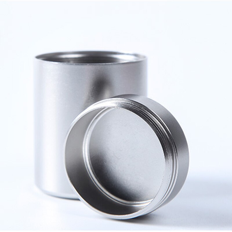 contenedor hermético a prueba de olores de 70ML, tarro de té de aluminio para alijo de hierbas, cajas para jarras de té MetalCan