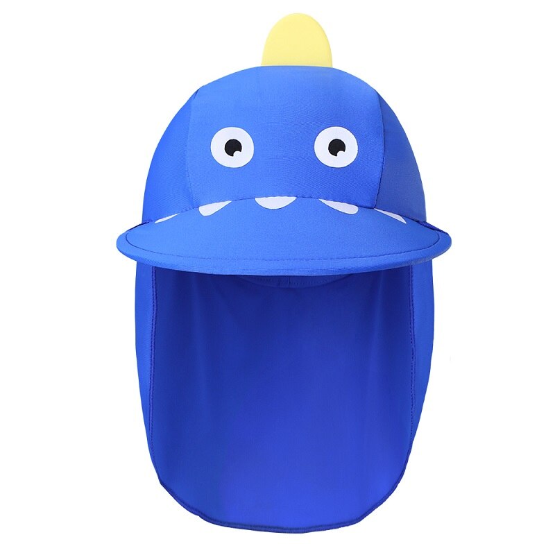 Baohulu sommer tegneserie baby badehette solbeskyttelse solhatter vanntette for gutter jenter barn utendørs lue: O004 kongeblå øyne / 2-4 år