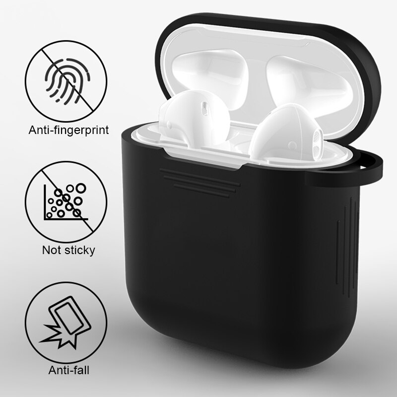 Funda de silicona suave para Apple Airpods funda de auriculares a prueba de golpes para AirPods accesorios de auriculares Fundas protectoras ultrafinas