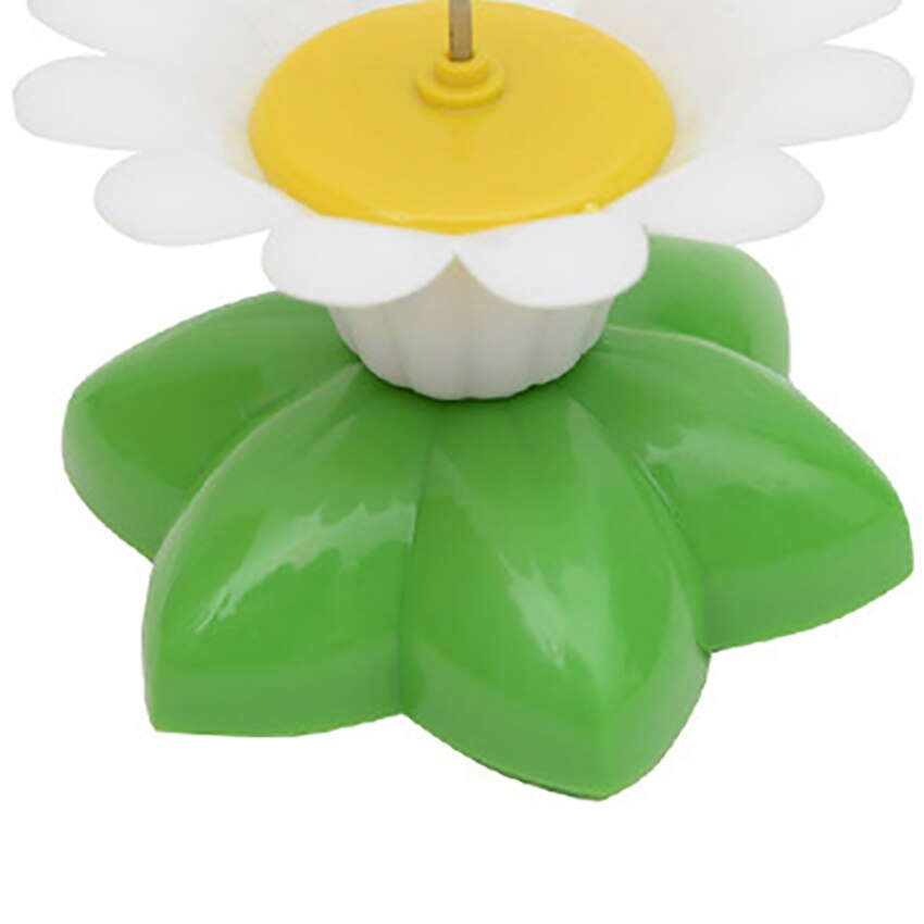 Electric Flying Butterfly Flower Seat Cat Toys Kitten Teasing Stick 360° Rotary Plastic + Steel Wire Interactive Puzzle Pet Toys
